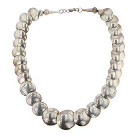 Vintage Navajo Pillow Beads Necklace