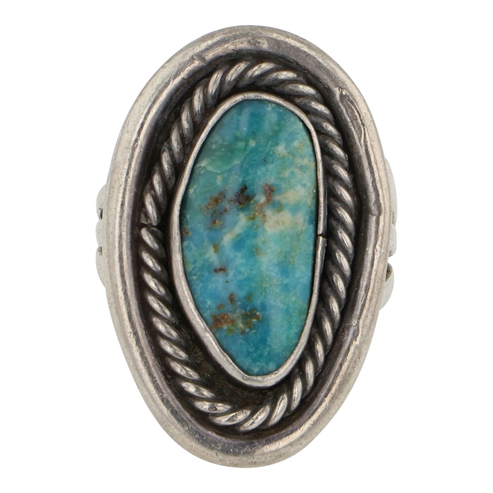 Vintage Navajo Nevada Turquoise Ring (1 of 3)