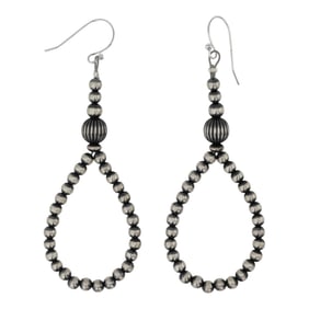 Navajo Oxidized Beads Earrings