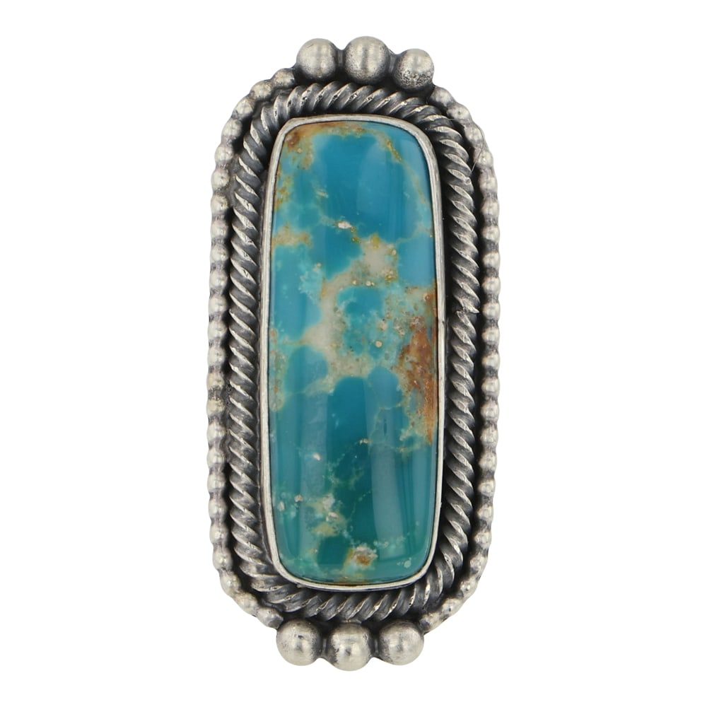 Ray Bennett Navajo Royston Turquoise Statement Ring (1 of 3)