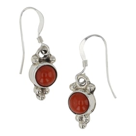 Navajo Coral Earrings