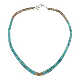 Vintage Navajo Turquoise & Shell Necklace