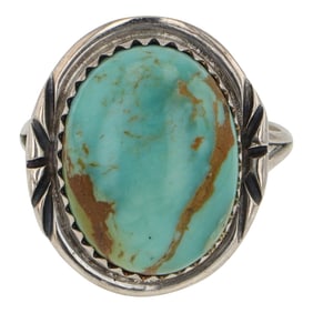 Navajo Menassa Turquoise Ring