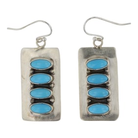 Navajo Kingman Turquoise Earrings