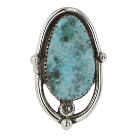 Navajo Compitos Turquoise Ring