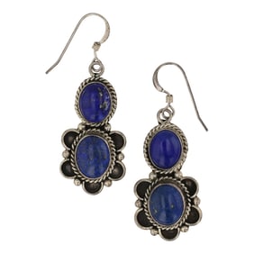 Carol Wyllie Navajo Lapis Earrings