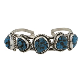 Gilbert Nez Navajo Compitos Turquoise Bracelet