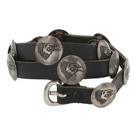 Navajo Machine Punch Out Eagle Design hat band