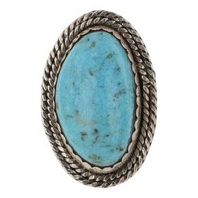 Navajo Compitos Turquoise Ring