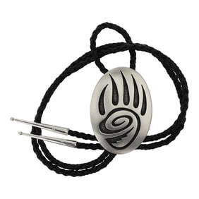 Riley Polequaptewa Hopi Bearpaw Bolo Tie