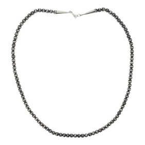 Navajo Oxidized Beads 6mm Necklace