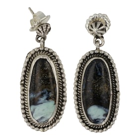 Della Wyllie Navajo New Landers Chalcociderite Earrings