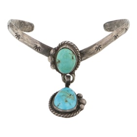 Vintage Navajo Nevada Turquoise Bracelet