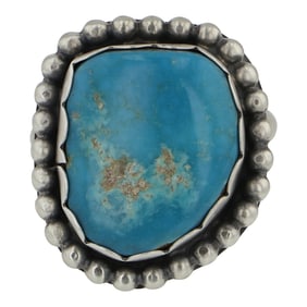Navajo Blue Ridge Turquoise Adjustable Ring