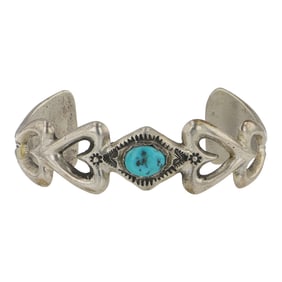 Arthur J. Williams Navajo Vintage Kingman Turquoise Bracelet