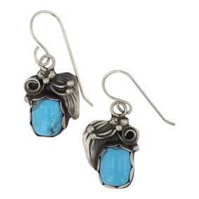 Lydia Begay Navajo Turquoise Earrings