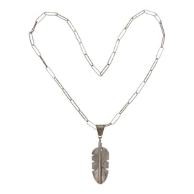 Chris Charley Navajo Feather Necklace