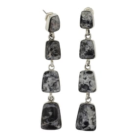 RB Navajo White Buffalo Earrings