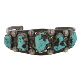 Vintage Navajo Nevada Turquoise Bracelet