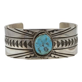 Rick Enriquez Navajo Compitos Turquoise Bracelet