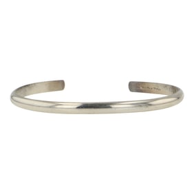 Navajo Plain Silver Cuff Bracelet