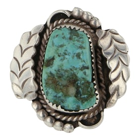 Vintage Navajo Kingman Turquoise Ring