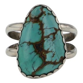 Vintage Navajo Nevada Turquoise Ring