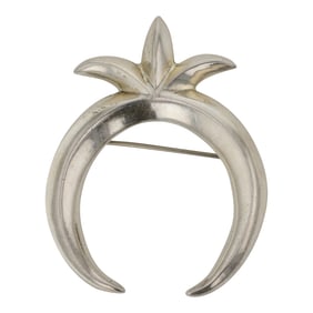 Navajo Plain Silver Sandcast Pin