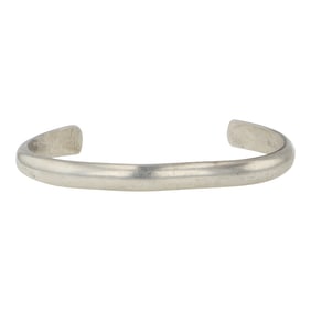 Navajo Plain Silver Cuff Bracelet