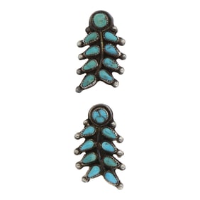 Vintage Navajo Turquoise Screw Back Earrings