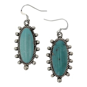 Navajo Compitos Turquoise Earrings