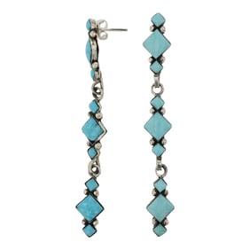 RB Navajo Compitos Turquoise Earrings