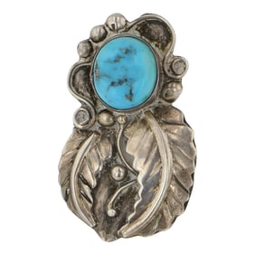 Vintage Navajo Kingman Turquoise Ring