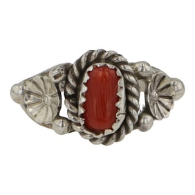 Navajo Coral Ring