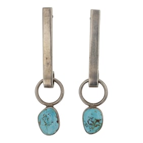 Lilly Barrack Southwest Shop Kingman Turquoise Earrings