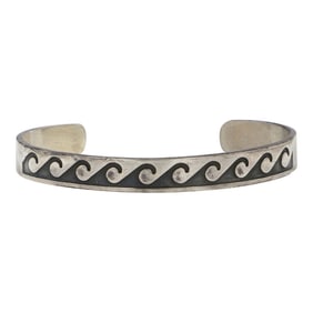 Navajo Plain Silver Bracelet