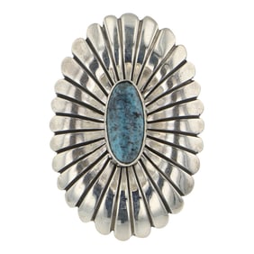 Daniel Benally Navajo Spiderweb Turquoise Ring