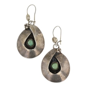 Vintage Navajo Nevada Turquoise Earrings