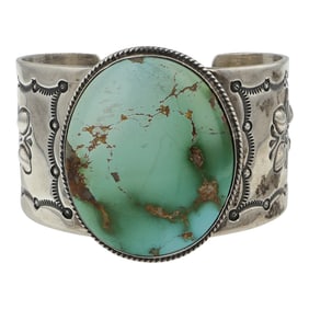 Vintage Navajo Royston Turquoise Large Cuff Bracelet