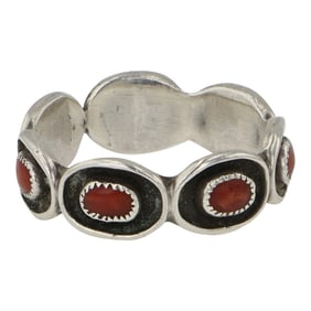 Zuni Coral Ring