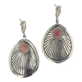 Navajo Pink Shell Earrings