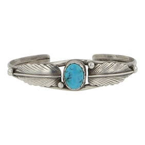 Vintage Navajo Kingman Turquoise Bracelet