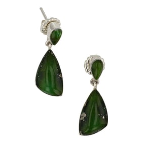 Navajo Gem Grade Fox Turquoise Earrings