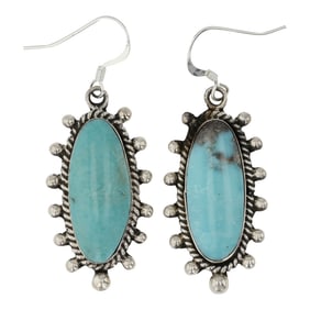 Navajo Compitos Turquoise Earrings