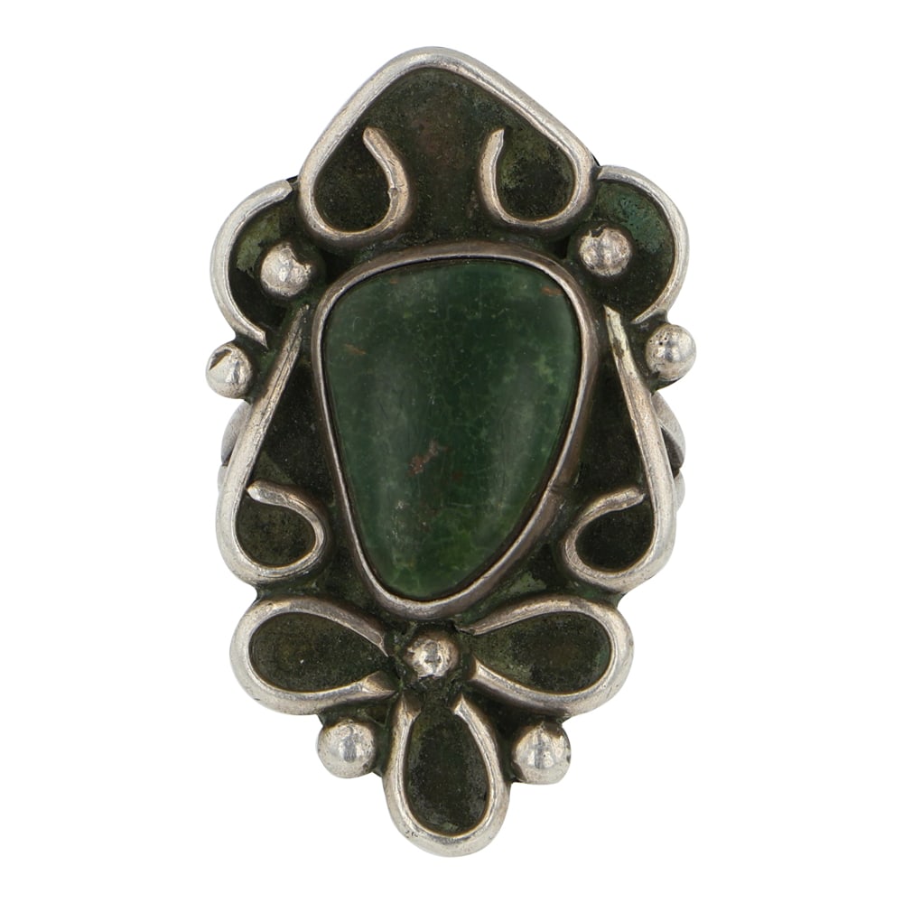 Vintage Navajo Fox Turquoise Ring (1 of 3)