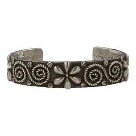 Ernest Rangel Navajo Flower Bracelet