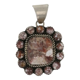 Patrick Yazzie Navajo Wildhorse Cluster Pendant