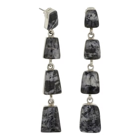 RB Navajo White Buffalo Earrings q