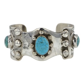 Navajo Kingman Turquoise Bracelet