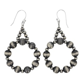 Navajo Oxidized Beads Earrings